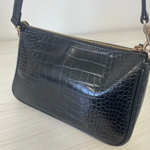POPPY LISSIMAN BLACK CROC PURSE - Picture 5 of 9